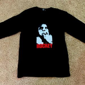 Mens Black long sleeve Hockey/FA small